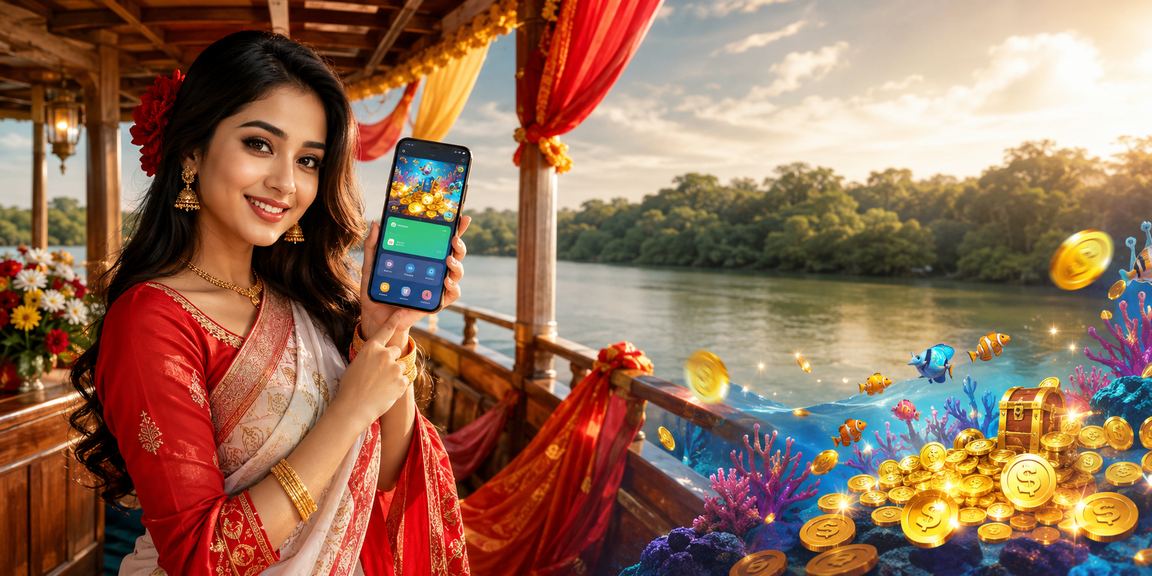 গাজীপুরে পহেলা বৈশাখে ফিশিং গেম উপভোগ